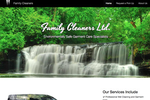 Family Cleaners Website